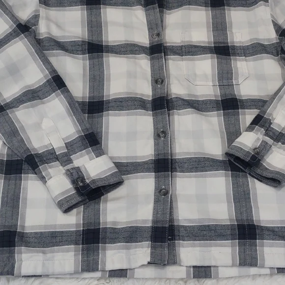 EDDIE BAUER Gray Plaid Hooded Jacket - Picture 17 of 17